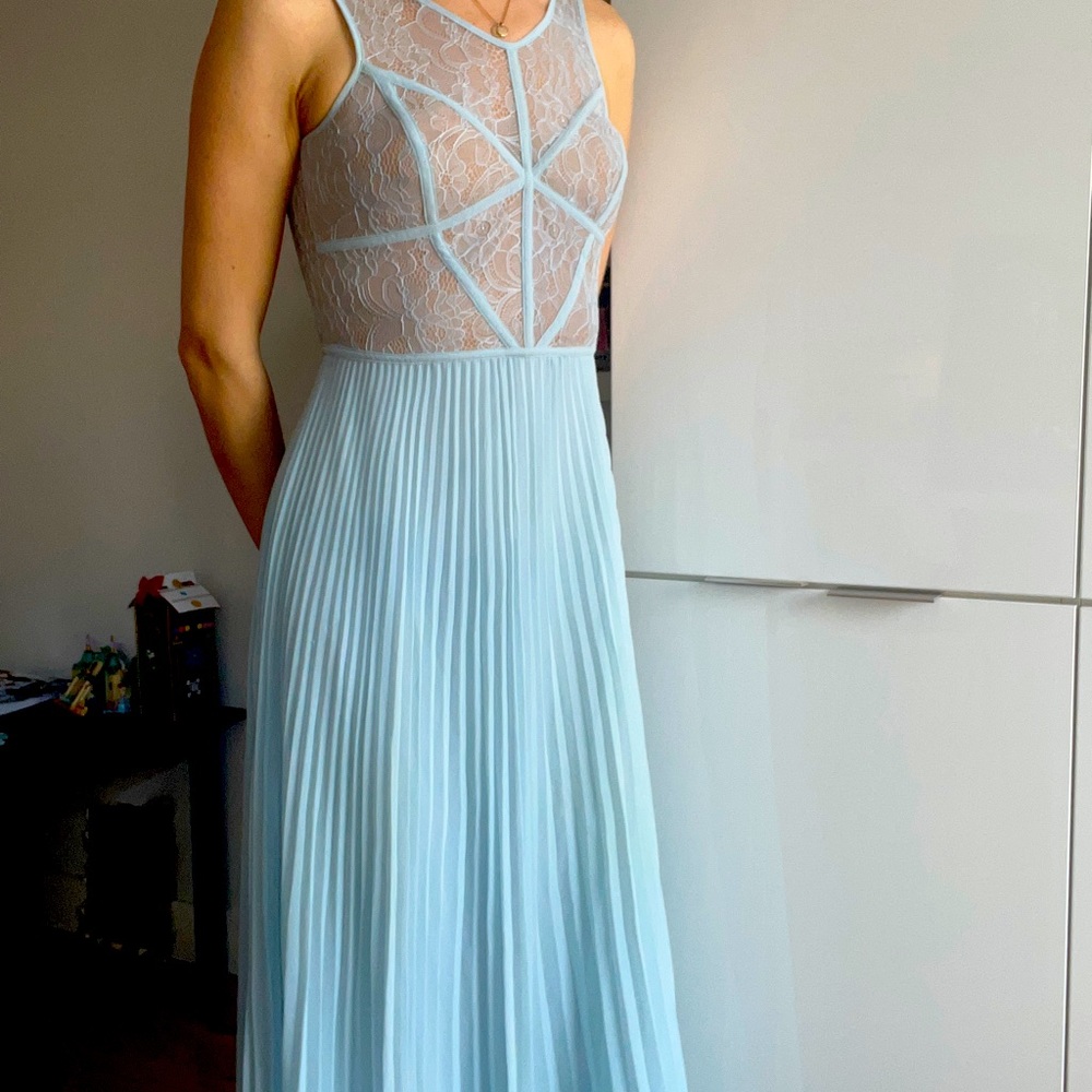 BCBG powder blue gown size 0